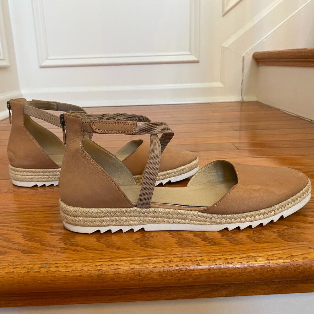 Eileen Fisher Suede d'orsay flats